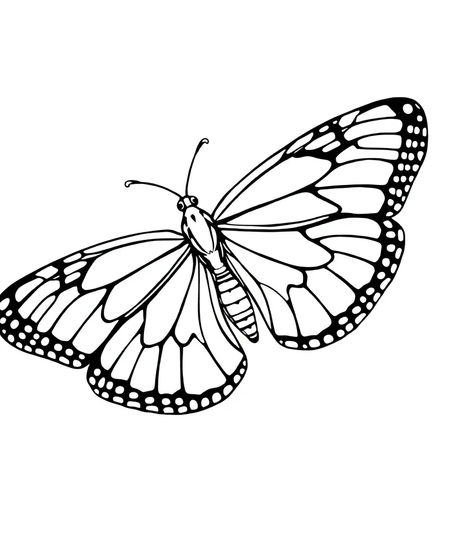Graceful Monarch Butterfly