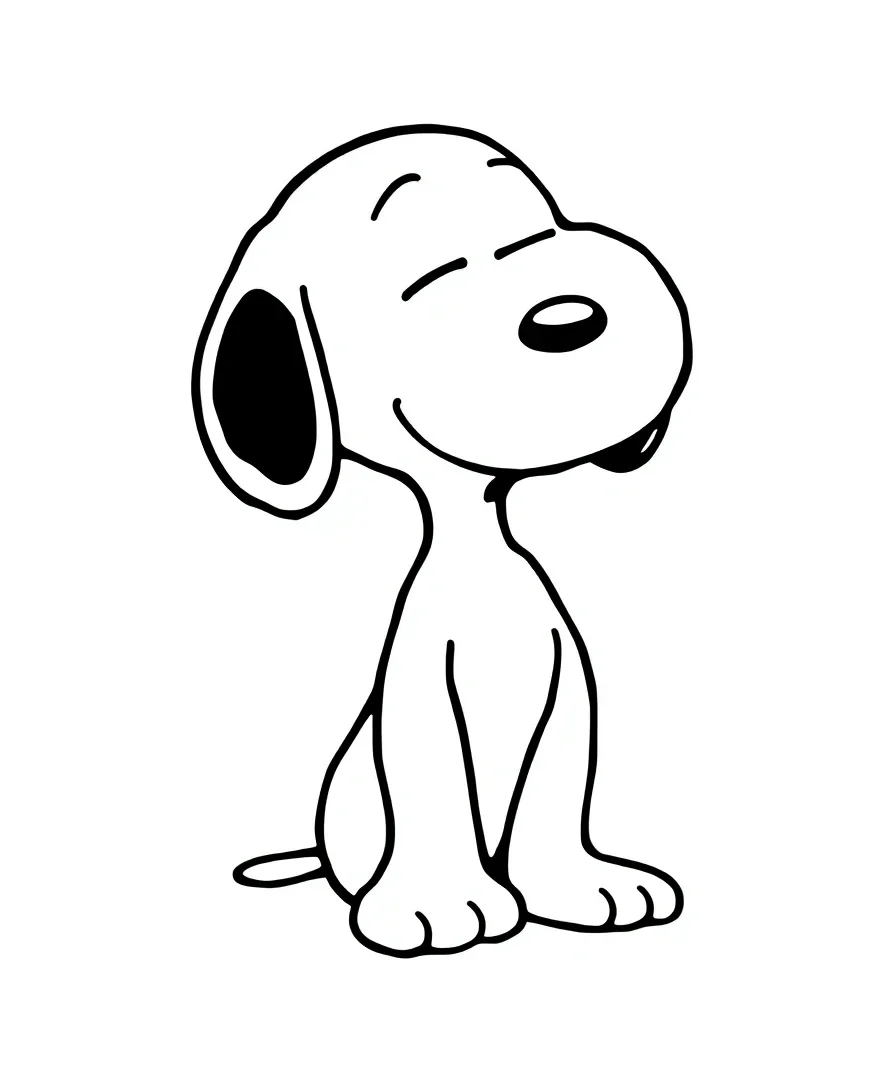 Classic Snoopy Sitting