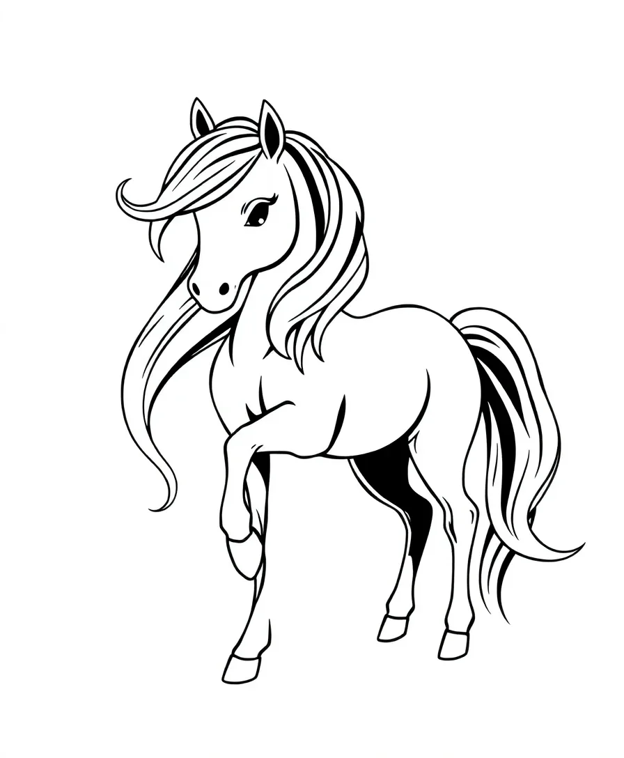 Majestic Pony Silhouette