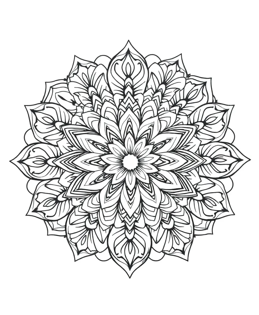 Elegant Floral Mandala