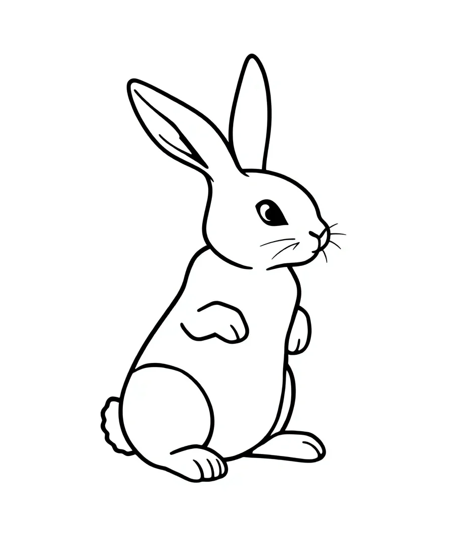 Classic Bunny Silhouette