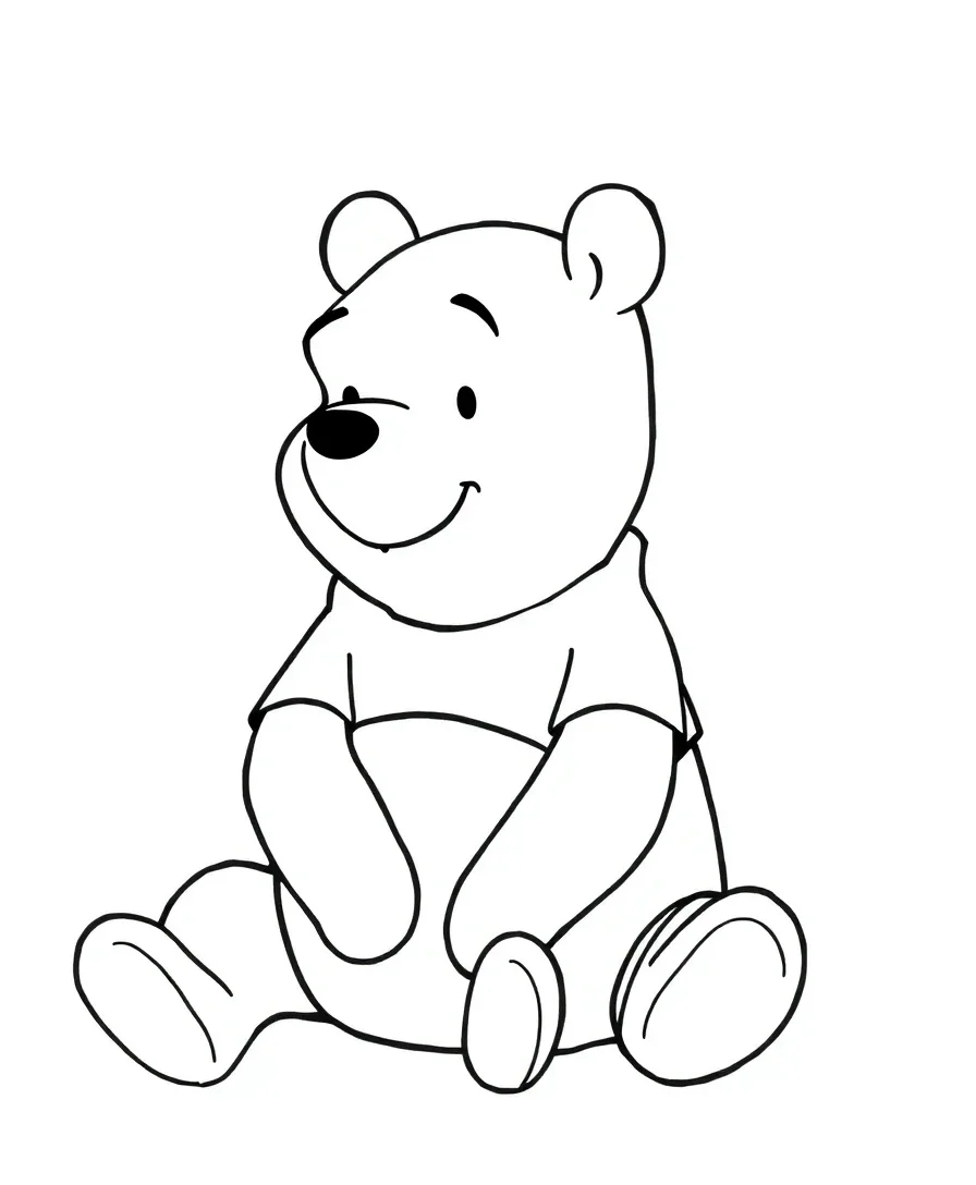 Classic Pooh Bear Pose