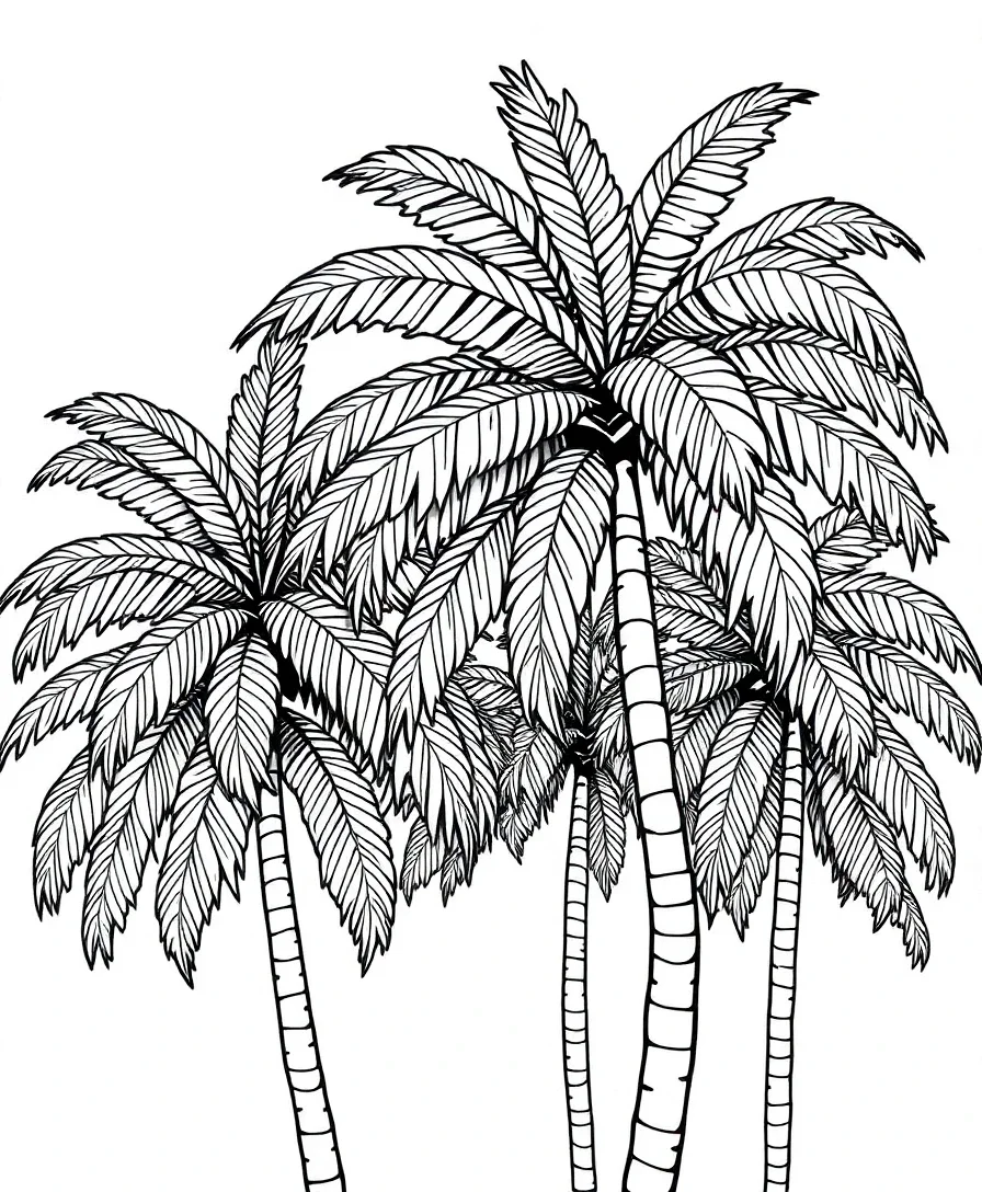 Majestic Seaside Palms