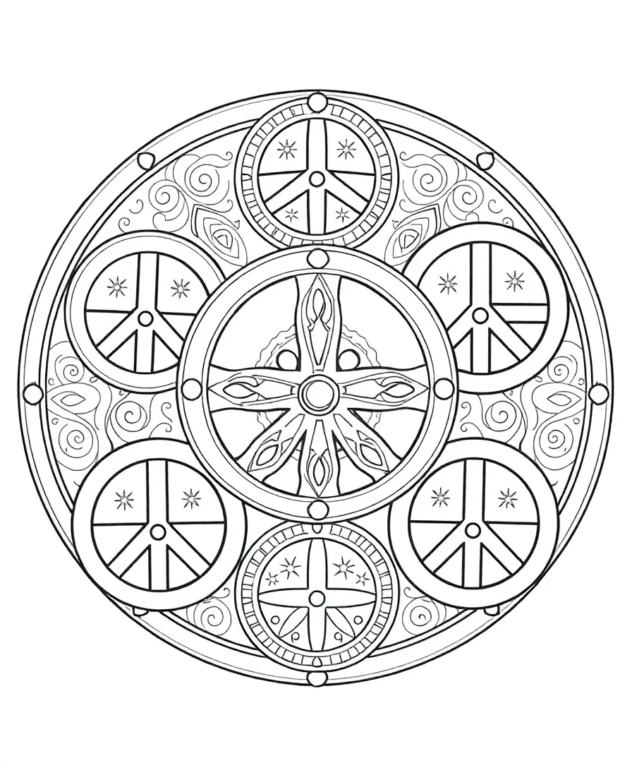 Groovy Peace Symbols