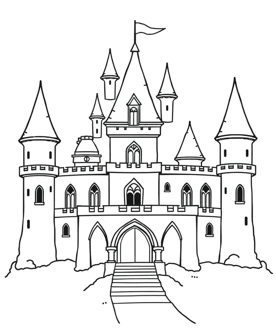 Fairytale Castle Background