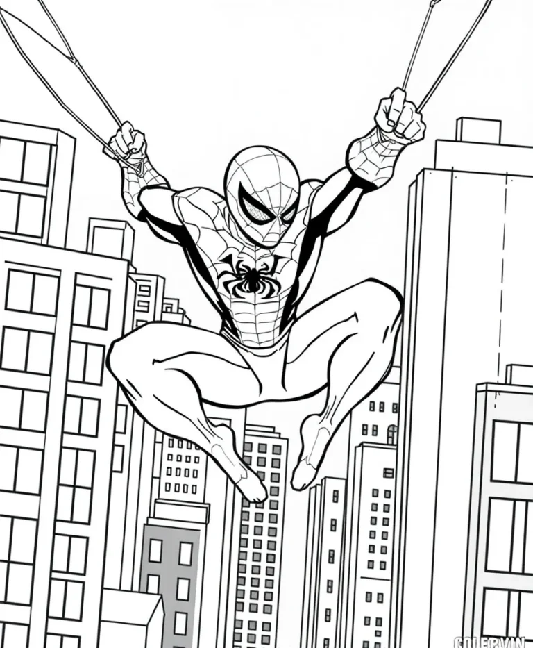 15 Striking Spider Man Coloring Pages for Creative Expression