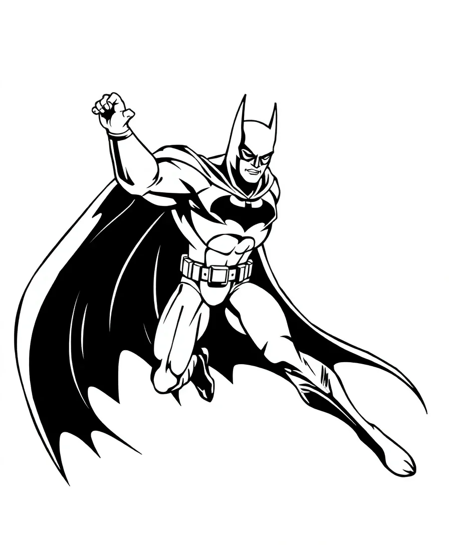 Batman in Action Pose