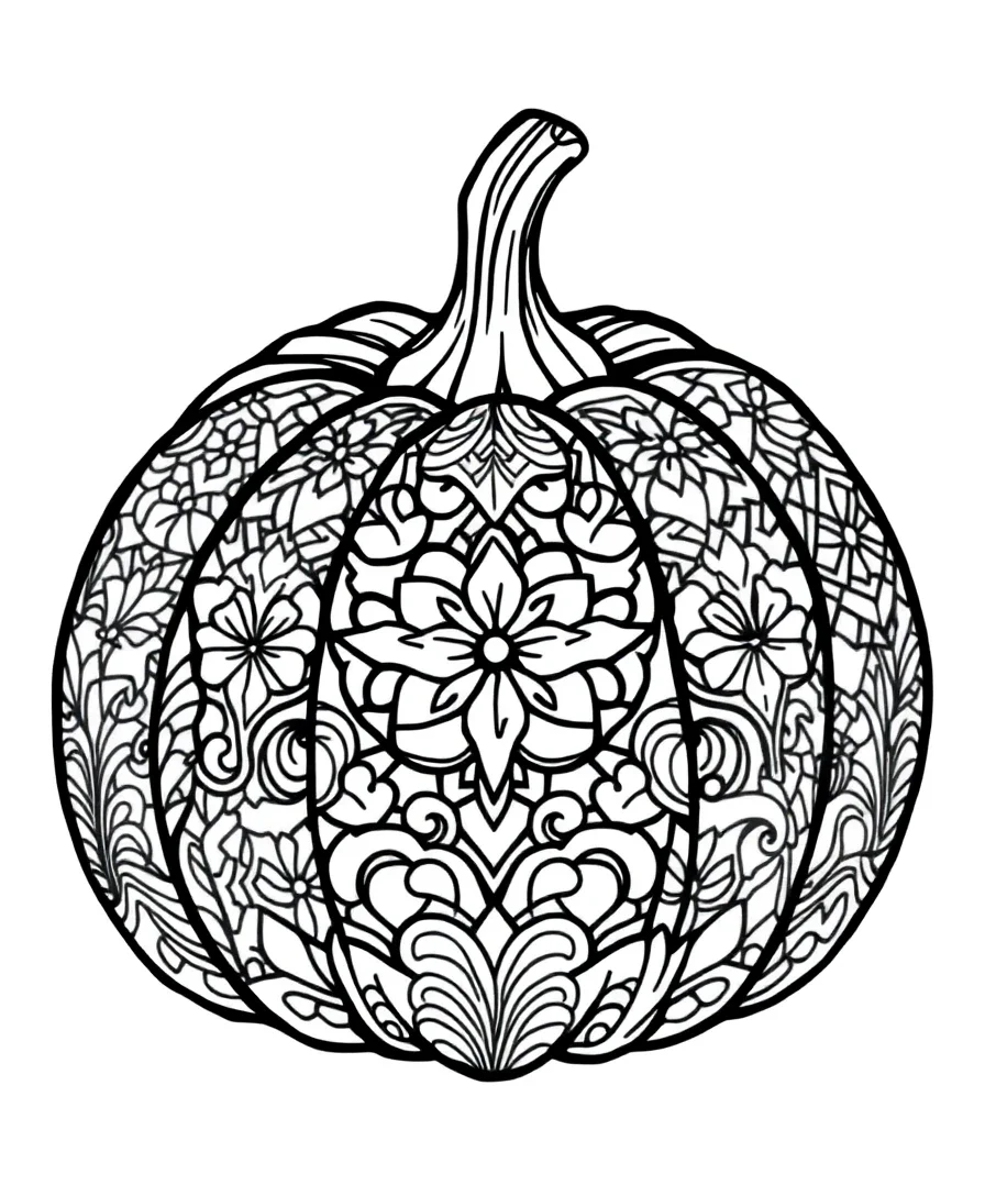 Intricate Pumpkin Patterns