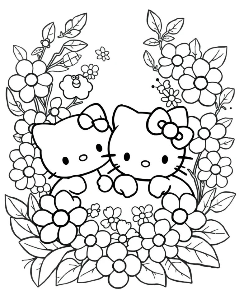 15 Charming Hello Kitty and Friends Coloring Pages for Endless Creativity