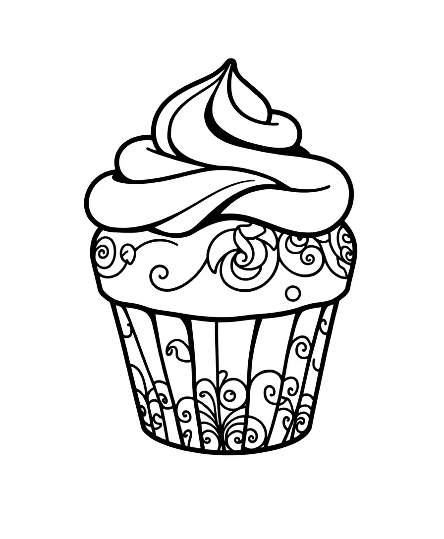 Elegant Cupcake Swirls
