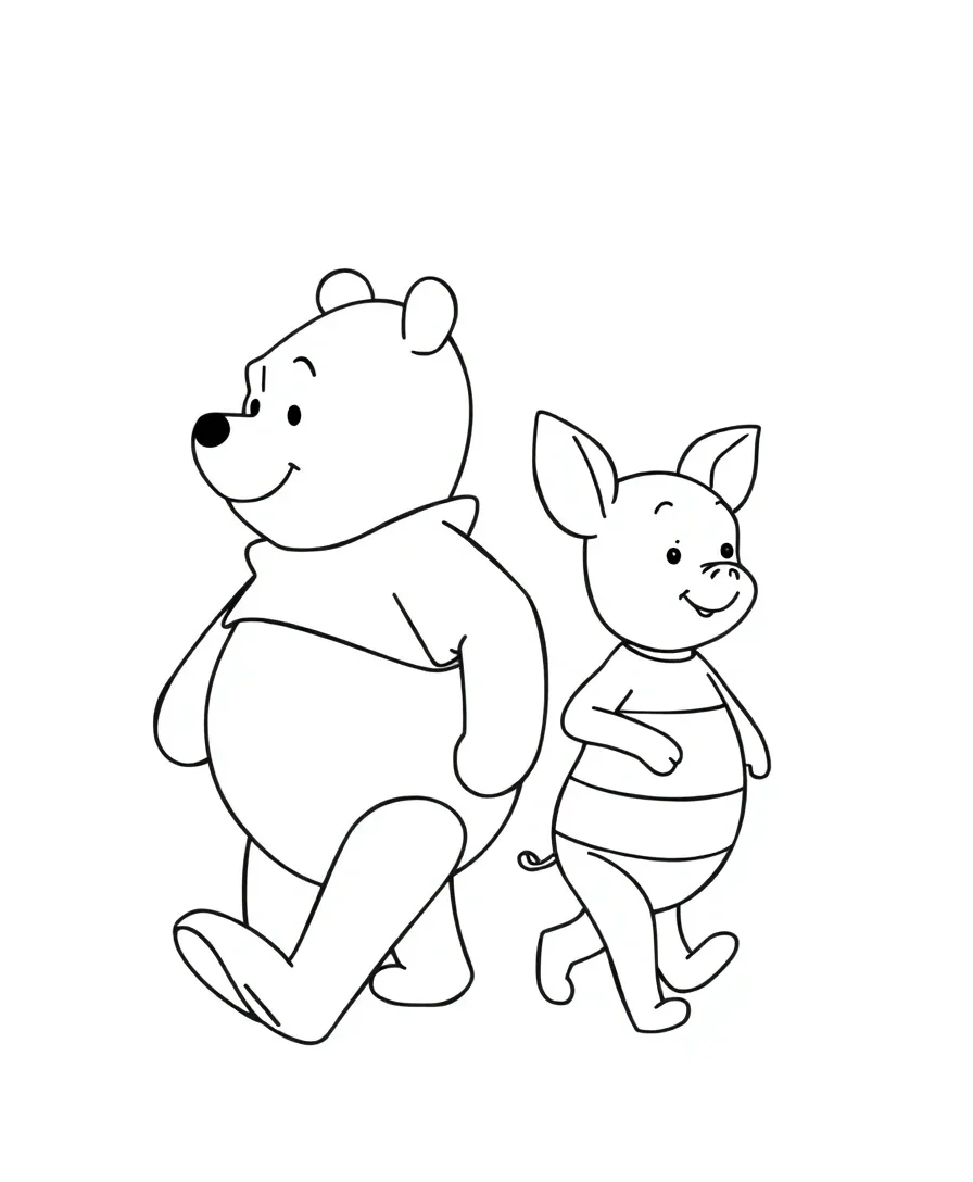Pooh and Piglet Stroll