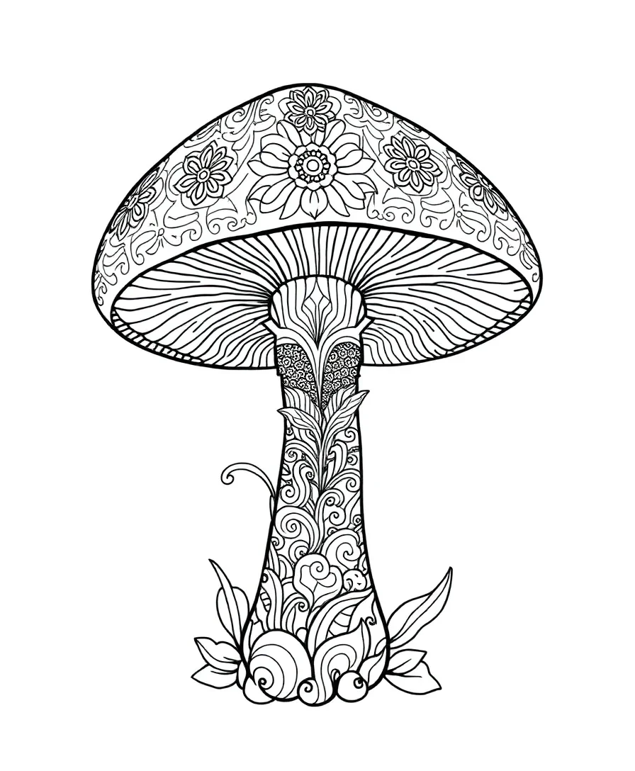 Intricate Fungal Patterns