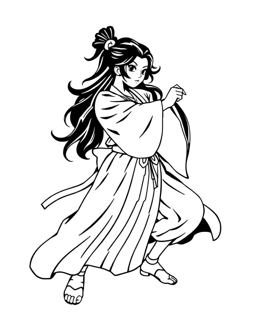 Elegant Nezuko in Action
