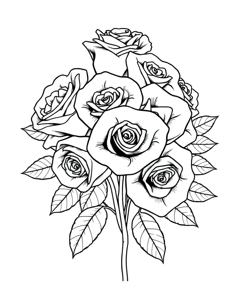 Intricate Rose Bouquet