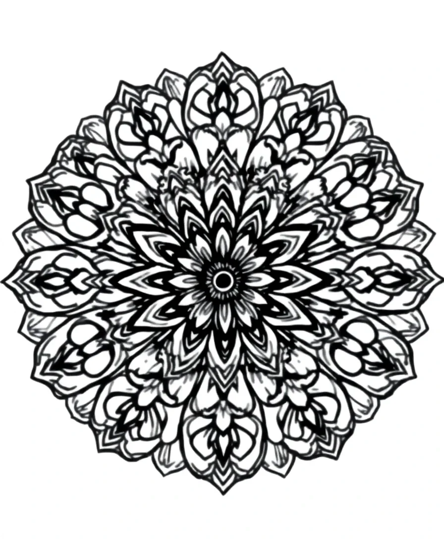 Enchanting Floral Mandala