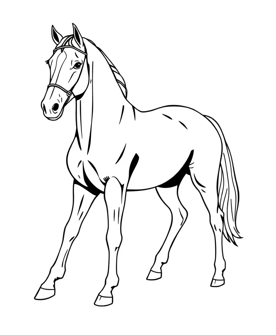 Elegant Dressage Horse