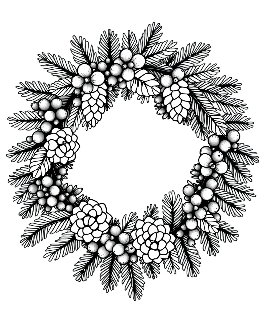 Festive Winter Wreath