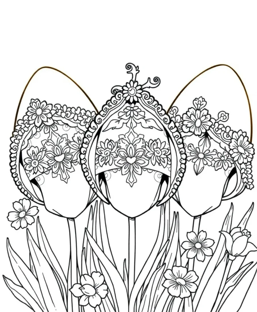 Stylized Easter Bonnets