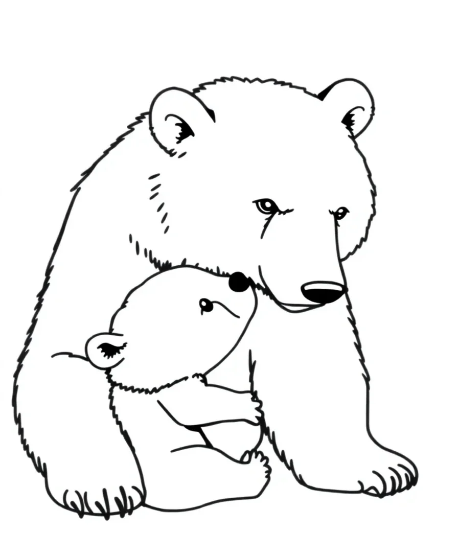 Mother Bear and Cub