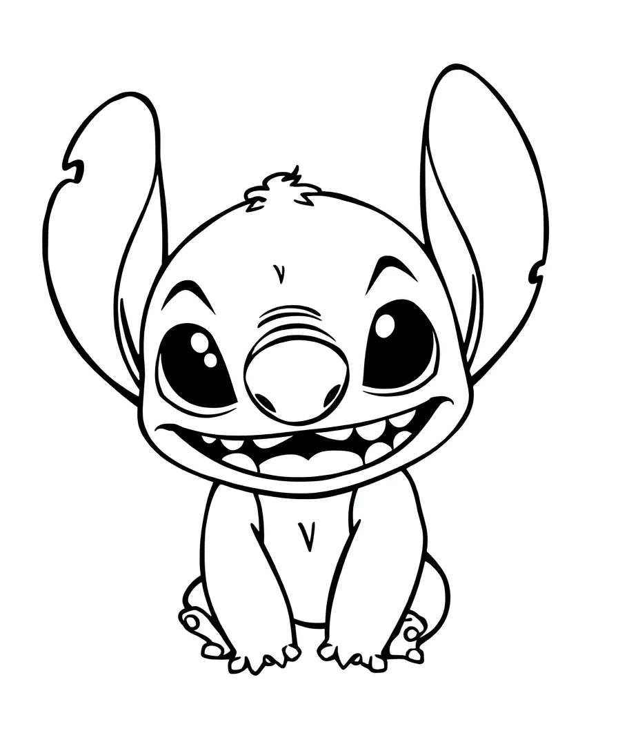 Stitch's Mischievous Grin
