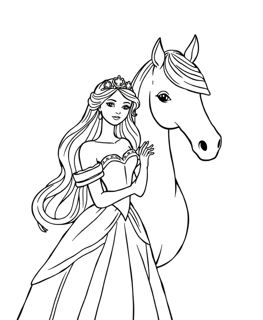 Princess with a Loyal Steed
