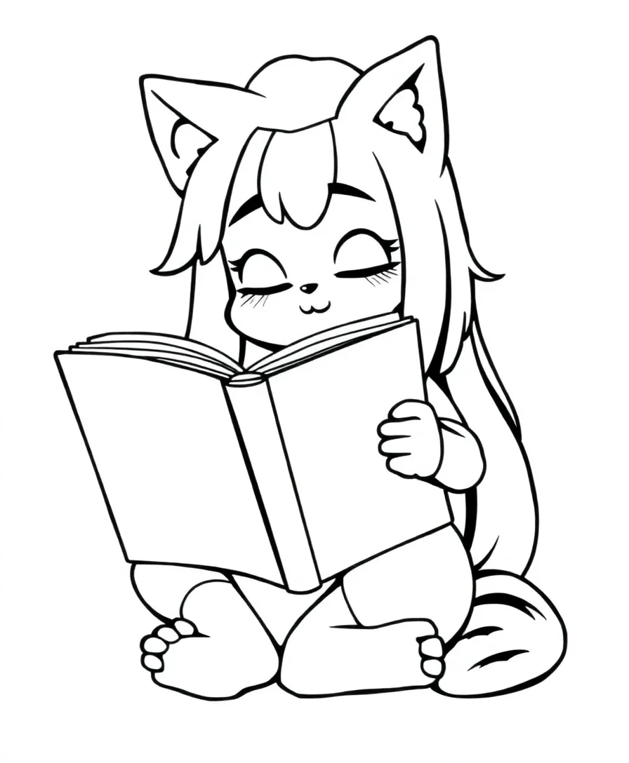 Kuromi with a Book