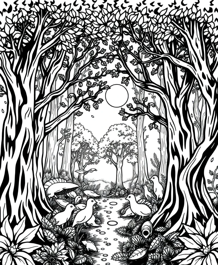 Mysterious Forest Scenes