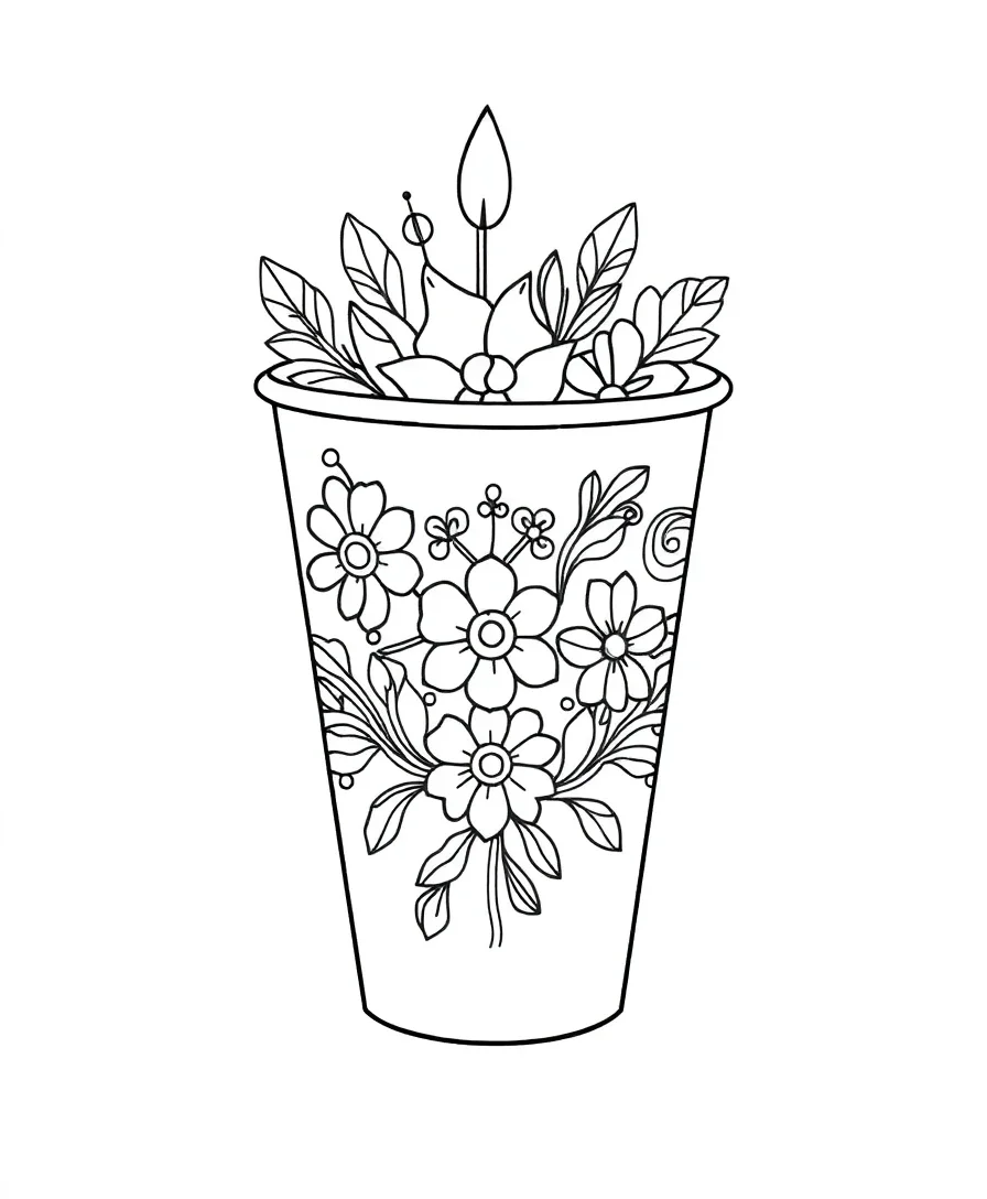 Fanciful Birthday Cup