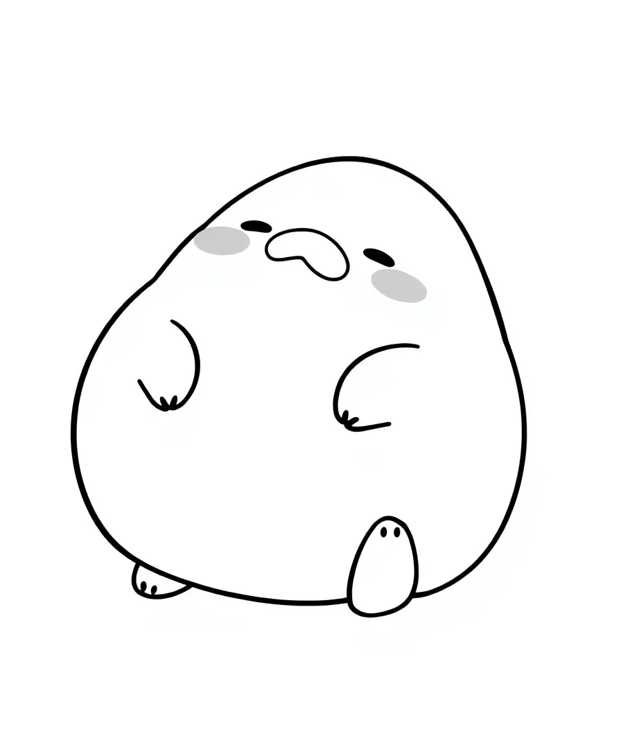 Gudetama's Lazy Pose