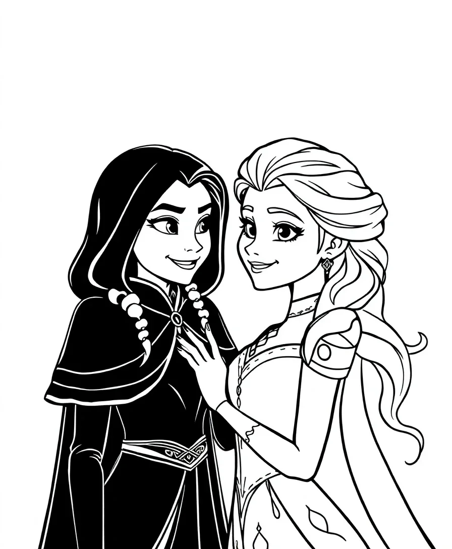 Elsa with Bruni the Fire Spirit