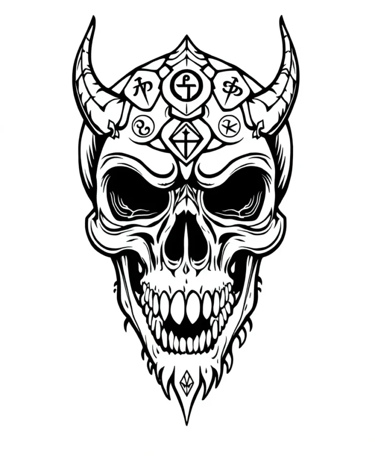 15 Stunning Skull Coloring Pages for Creative Enthusiasts