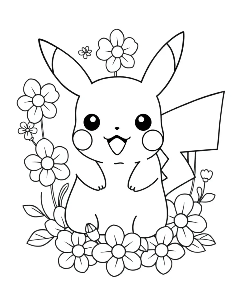 15 Captivating Pikachu Coloring Page Designs for Line Art Enthusiasts