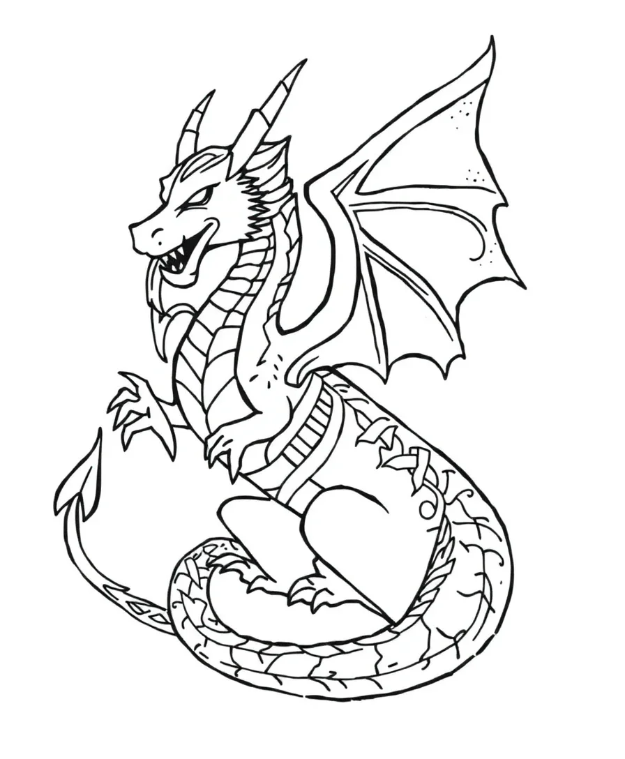 Dragon with Celtic Knots