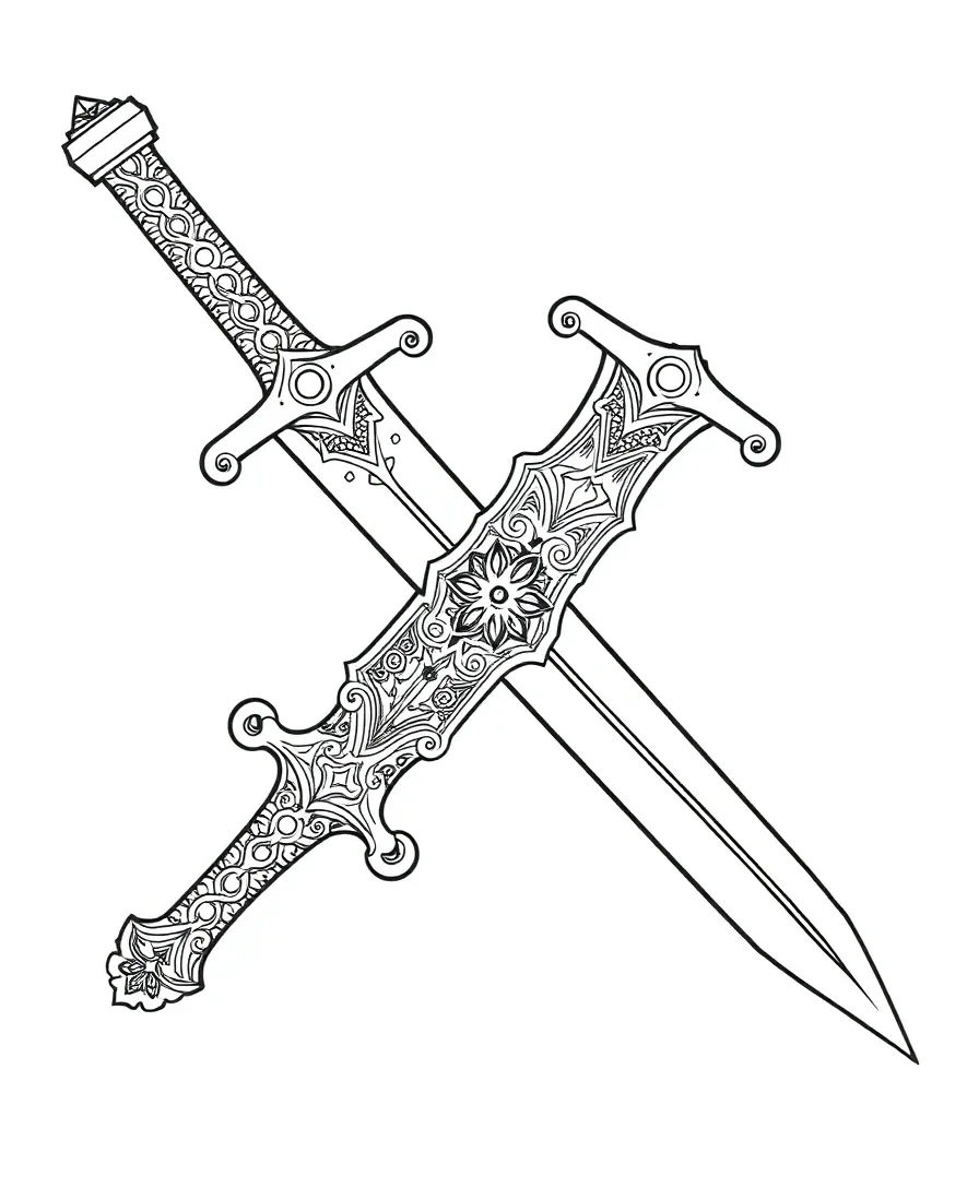 Tattoo-Inspired Dagger