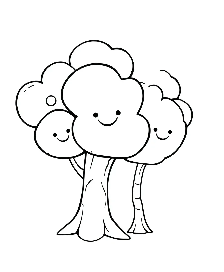 Peaceful Kawaii Trees