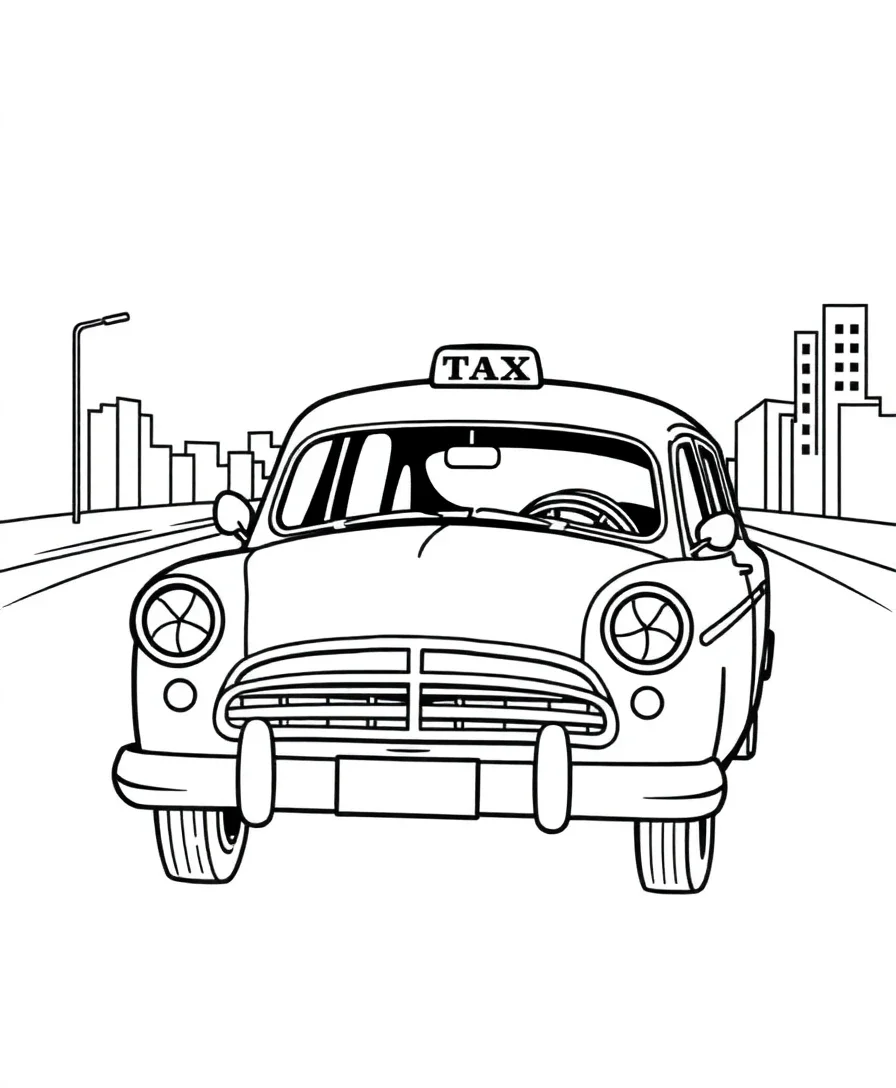 Charming Vintage Taxi