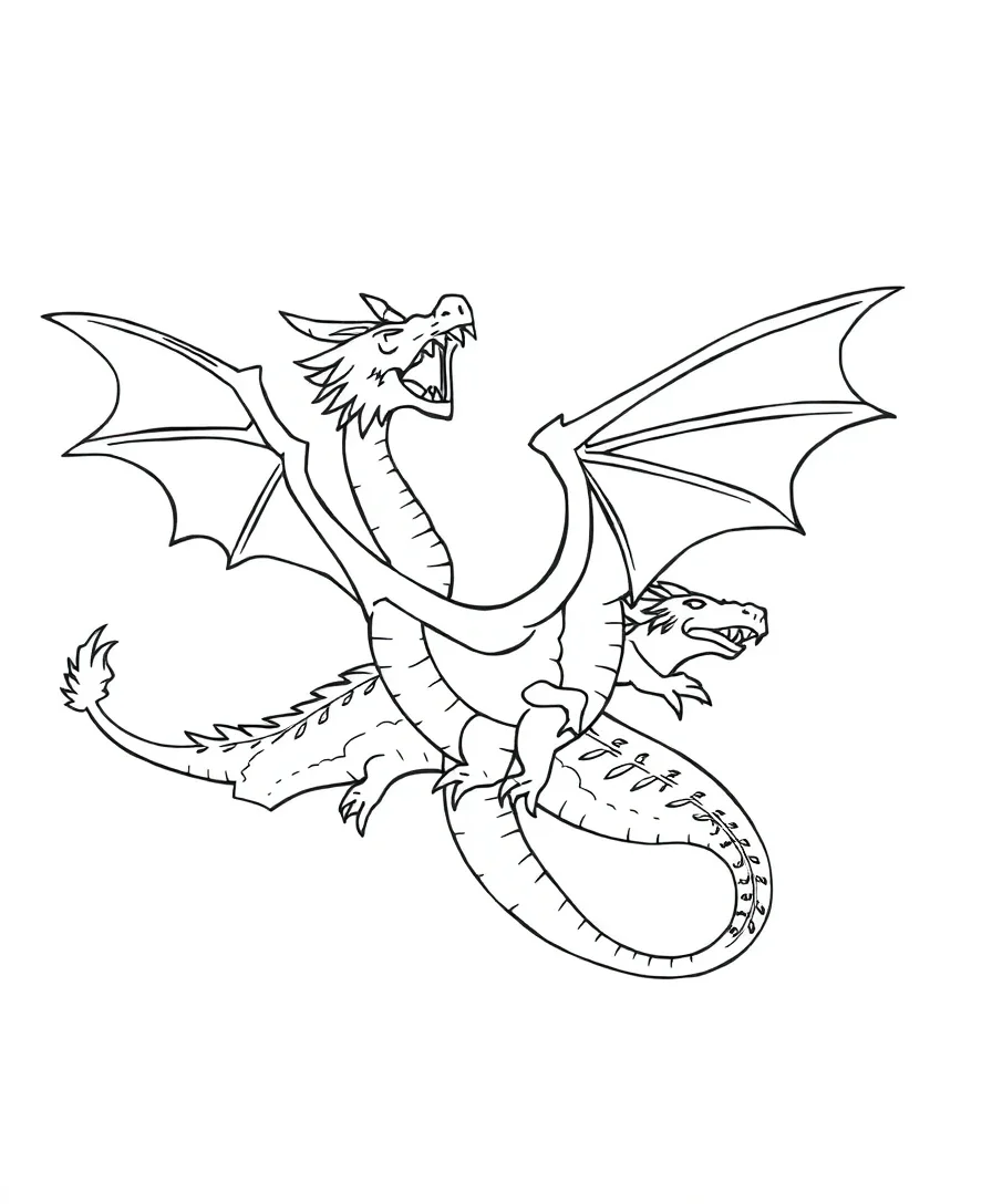 Mythical Dragons in Flight