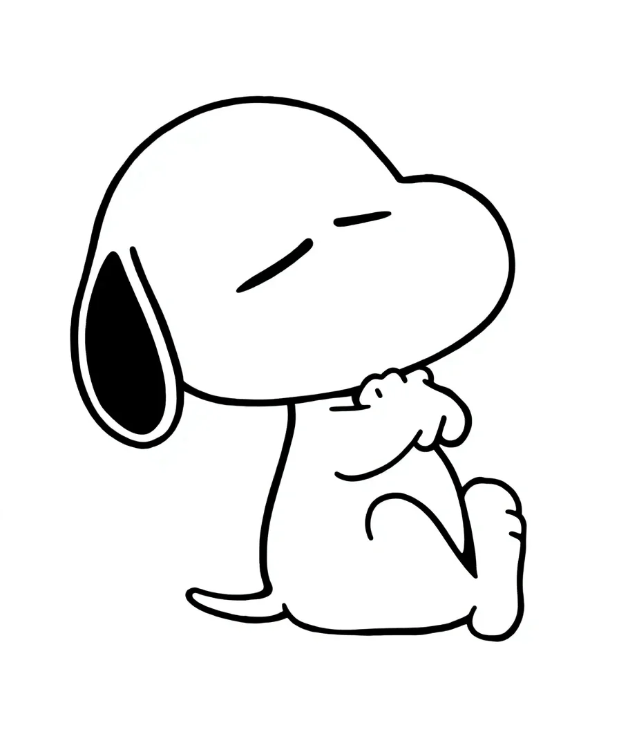 Snoopy Sleeping