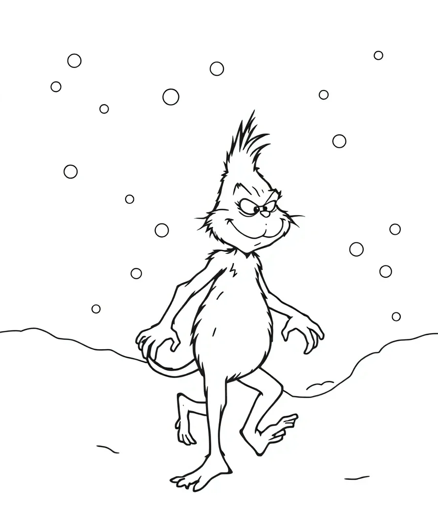 Grinch in the Snow