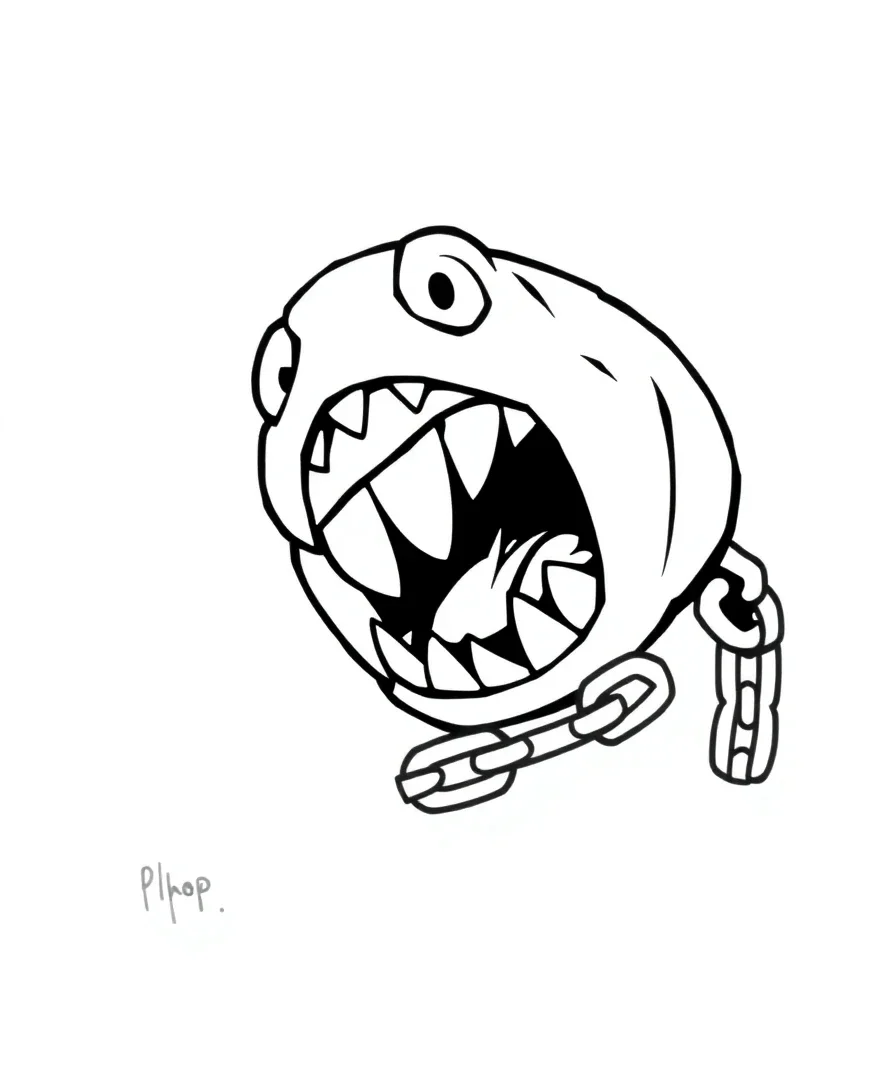 Chain Chomp's Fierce Look