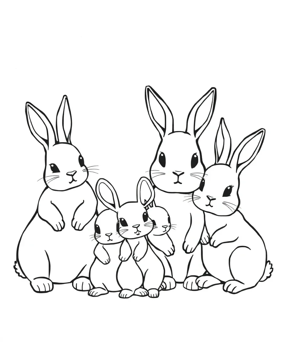 Bunny Family Portrait