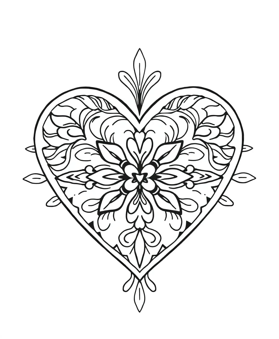 Symmetrical Heart Design