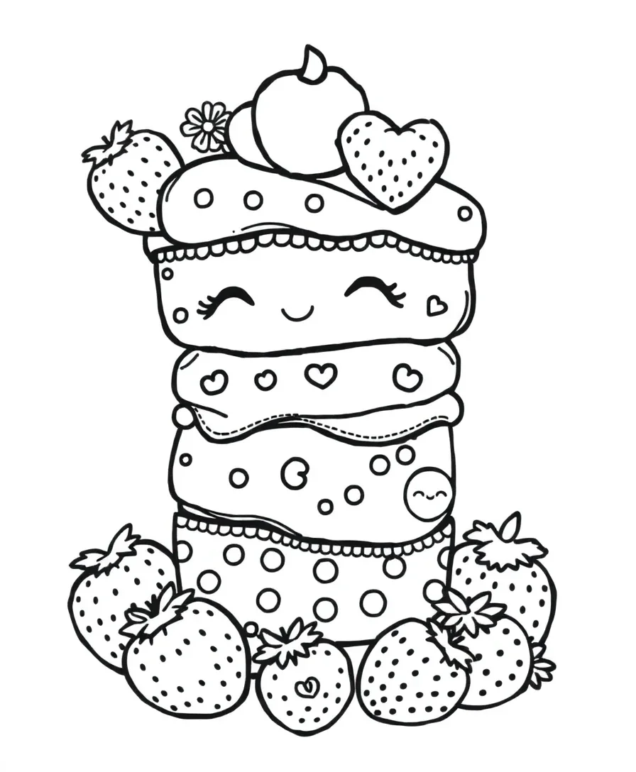 Whimsical Strawberry Shortcake
