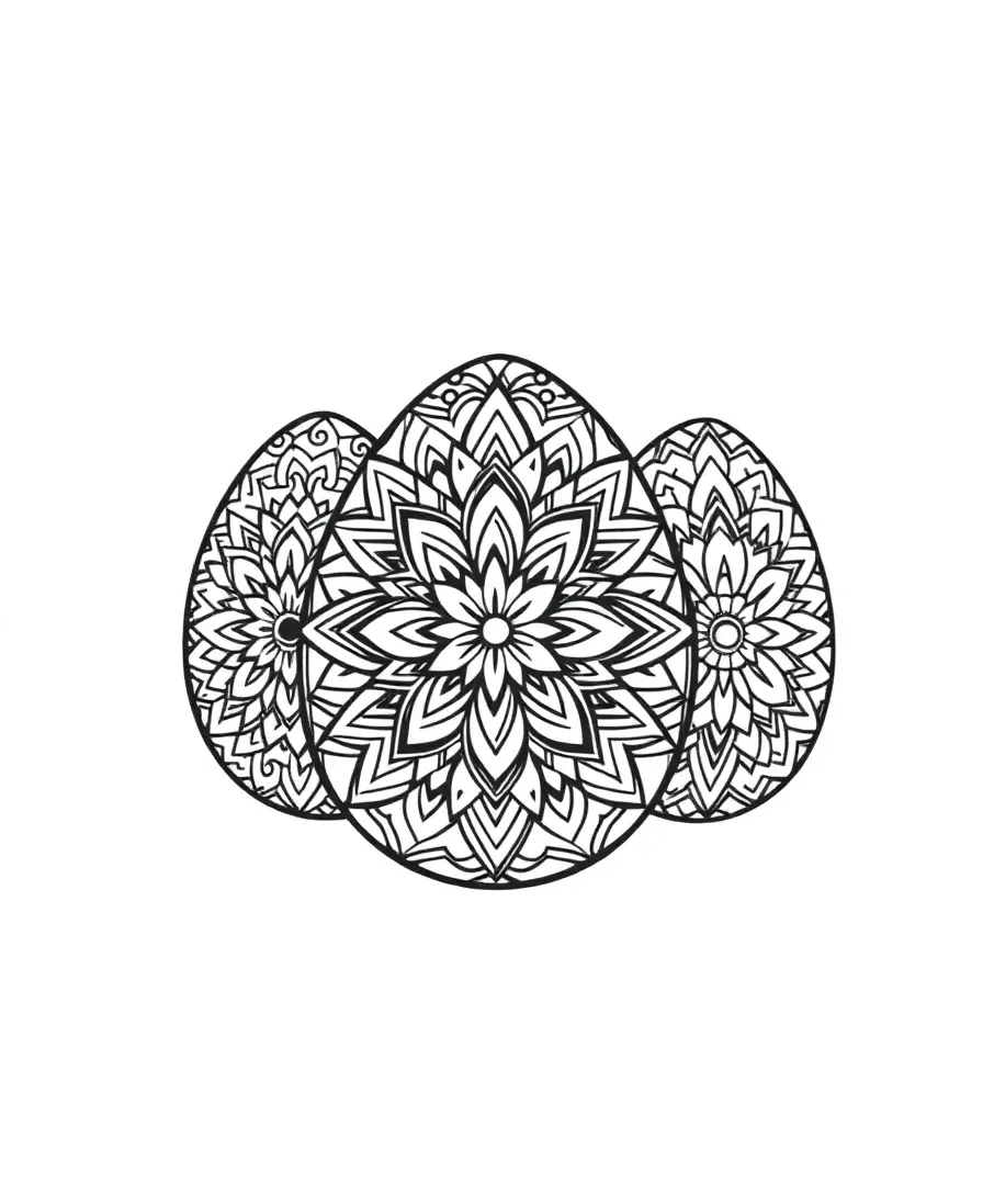 Intricate Mandala Eggs