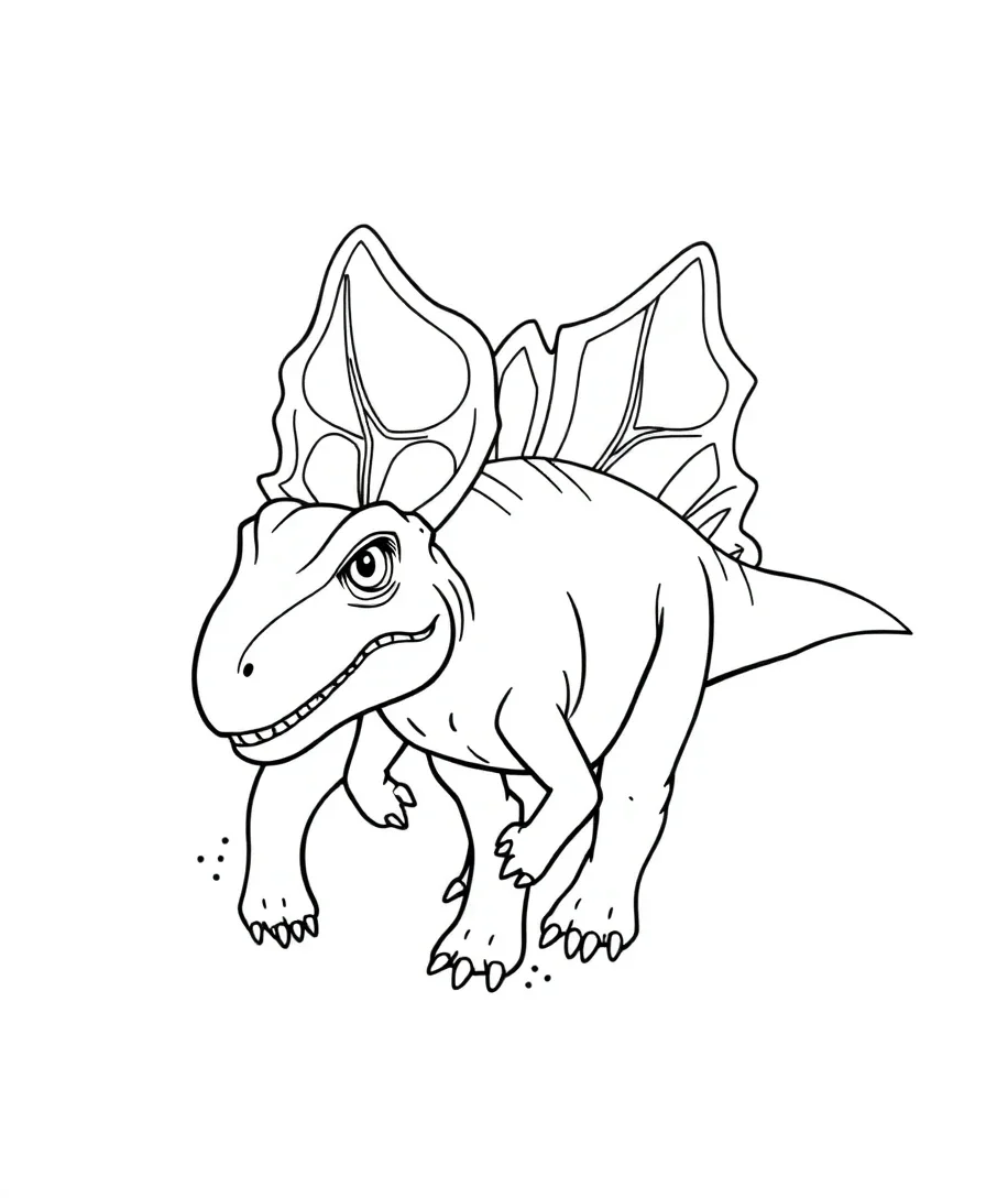 Dilophosaurus Crest Elegance