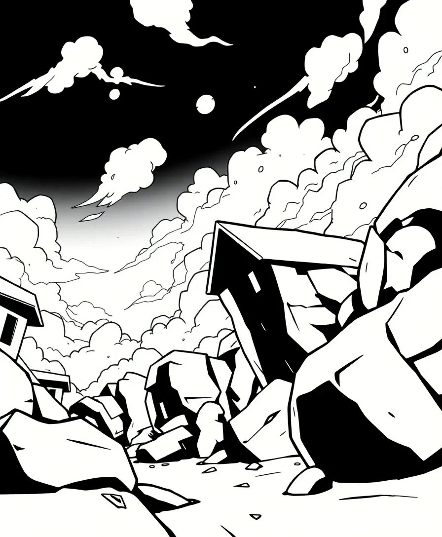 Anime Scenes with Dramatic Perspectives