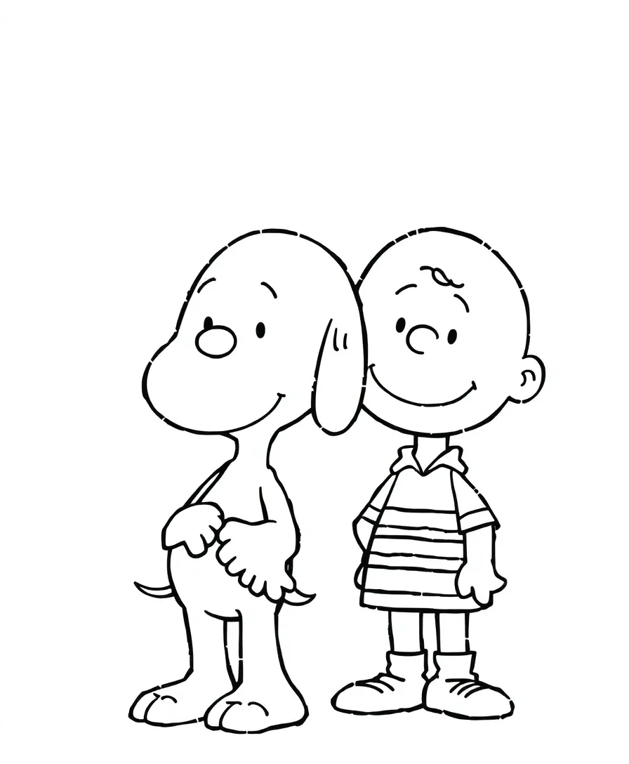 Snoopy and Charlie Brown