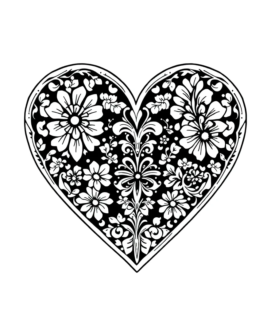 Lace Heart Pattern