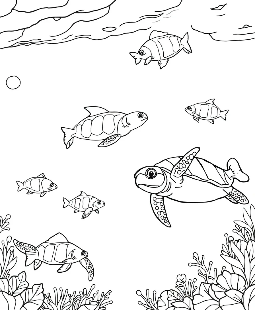 Cute Underwater Friends