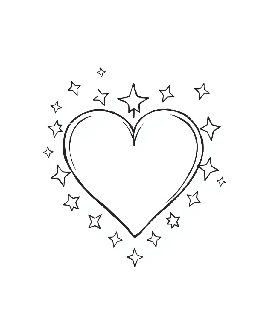 Heart with Stars